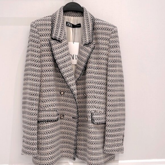 Zara tweed blazer - NWOT - Small - Picture 3 of 5